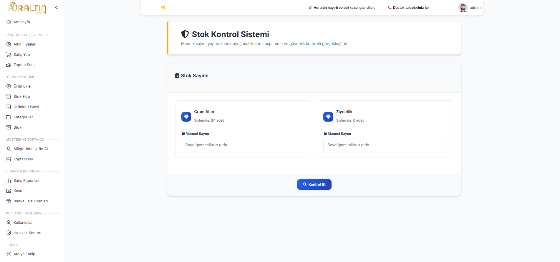 Hırsızlık Kontrol